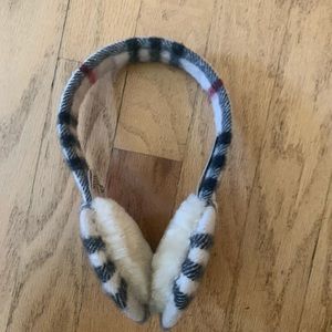 Burberry check earmuffs